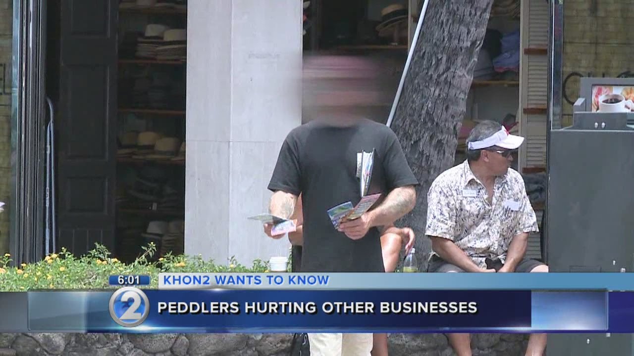 Waikiki businesses battle growing peddling problem