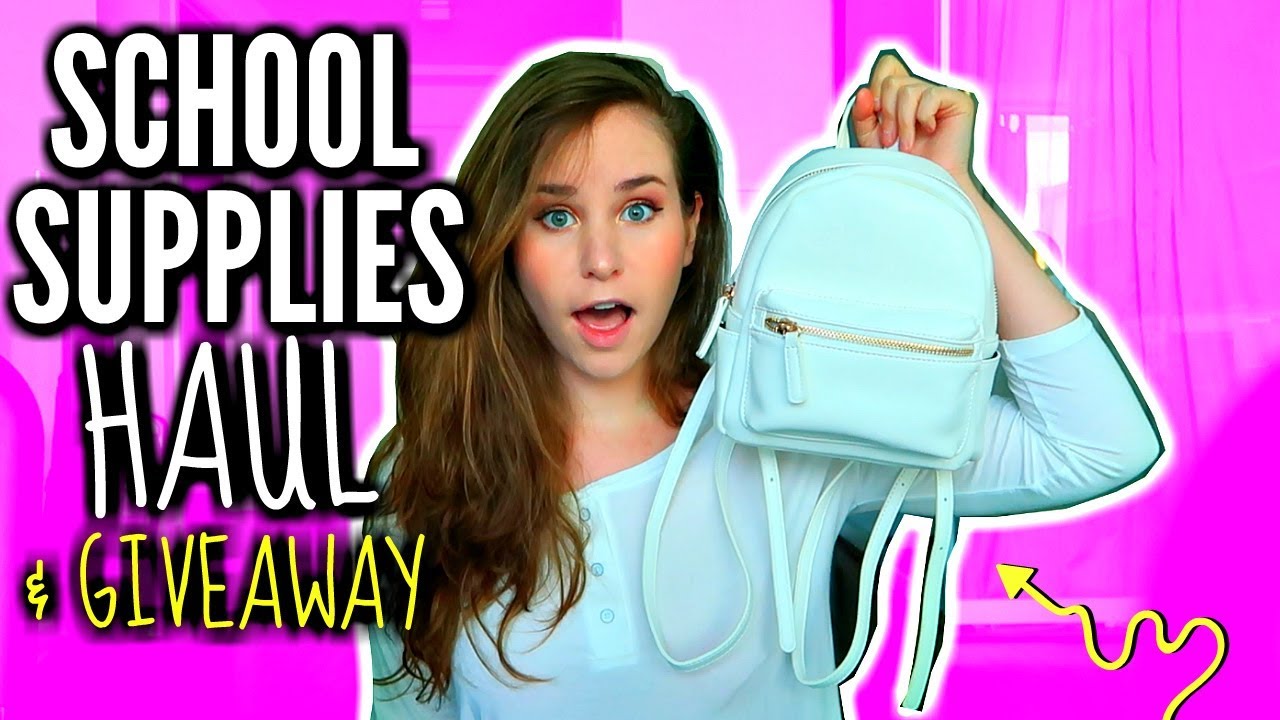 SCHOOL SUPPLY SHOPPING 2017! Back To School Supplies Haul & Giveaway