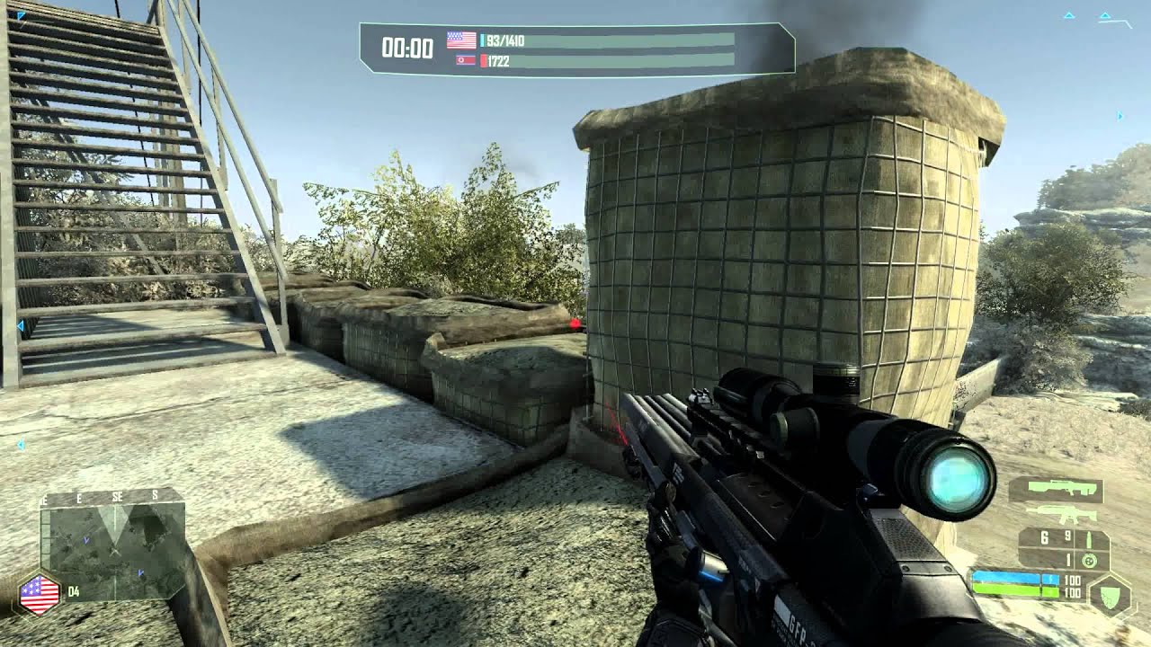 Crysis Wars gameplay maxed graphics 1440p - PART 40 (Session 5) - That sniper!