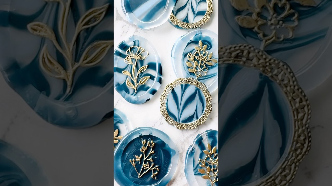 Marbled Hot Glue Seals. Yay or Nay!? Watch LIVE replay tutorial of these seals on my channel! 🤍🫶🏼