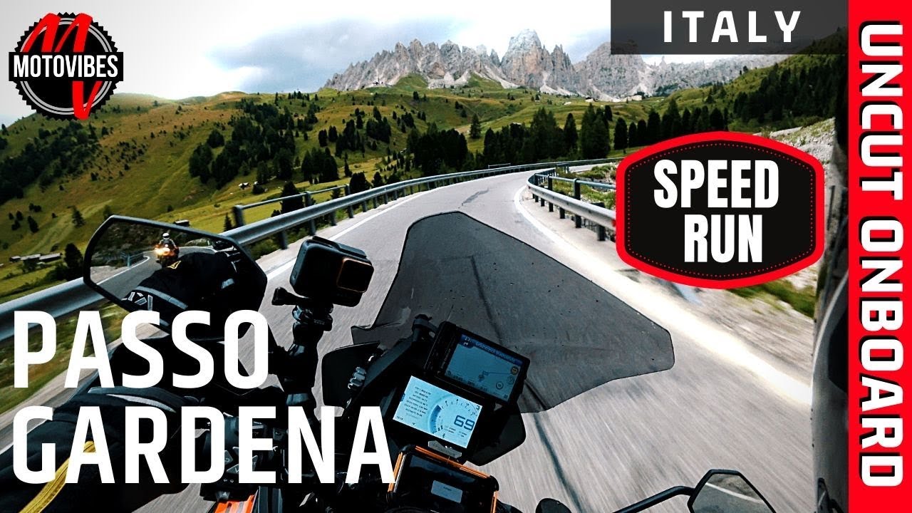 SPEED RUN on PASSO GARDENA // Dolomites // KTM 1290 Super Adventure S