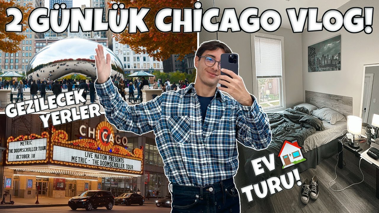 ŞİKAGO GEZİSİ! Amerika Vlog, Work and Travel 2022, Chicago Vlog, Şikago'da Yaşam, Gezilecek Yerler!