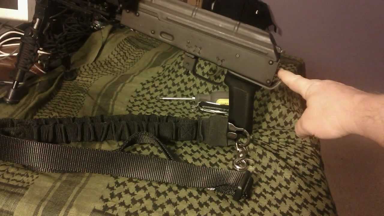 Draco AK-47 UAG Pistol Grip Tactical Sling Attachment Adapter Plate (zombie gun)