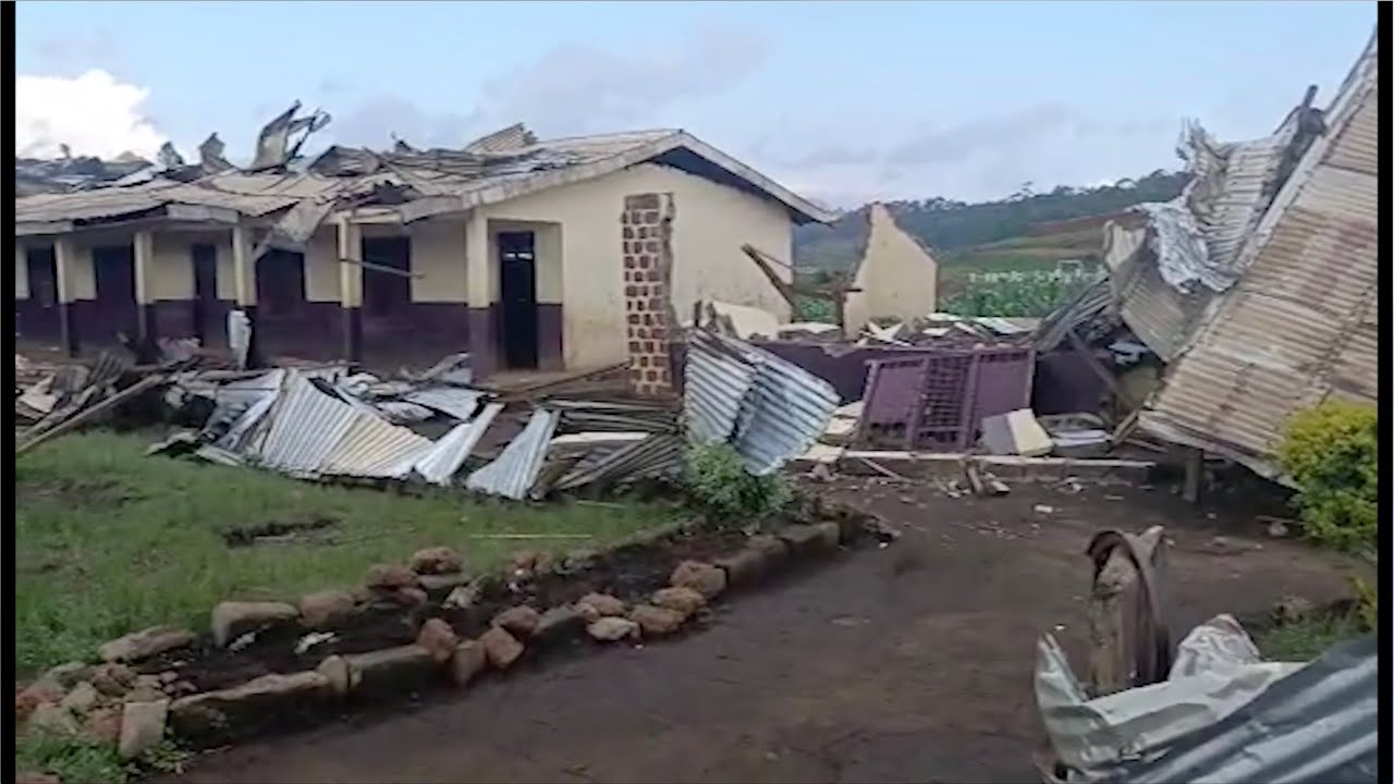 STRONG WINDS DESTROY CLASSROOMS IN NKAMBE - EQUINOXE TV