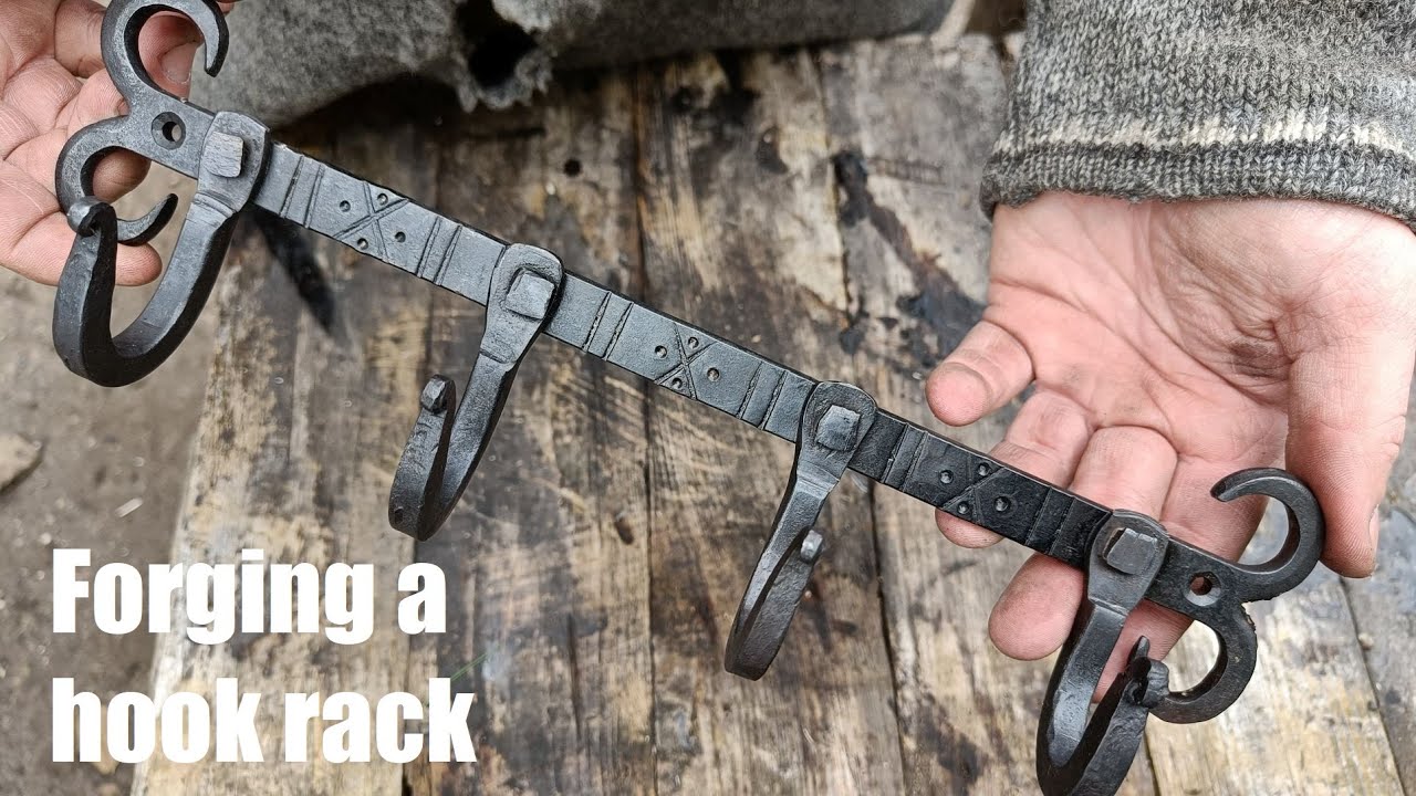 Blacksmithing - Forging a hook rack