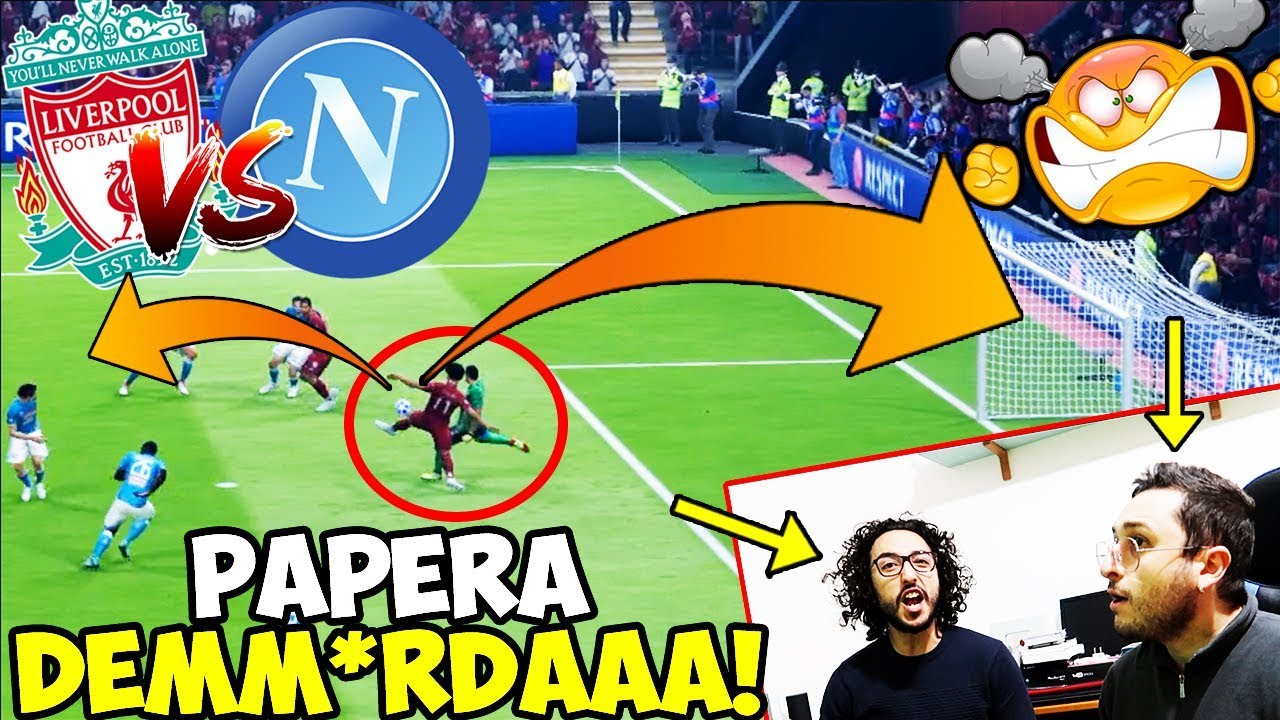 CHE VERGOGNA!!! CHE PAPERA DI M*RDAAA!!! Liverpool-Napoli [FIFA 19]