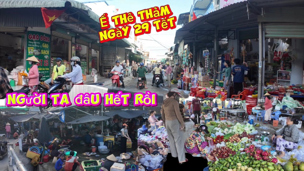 Chợ tết quê mình Mỹ hiệp Sơn ❤️ế Thê  thảm ￼