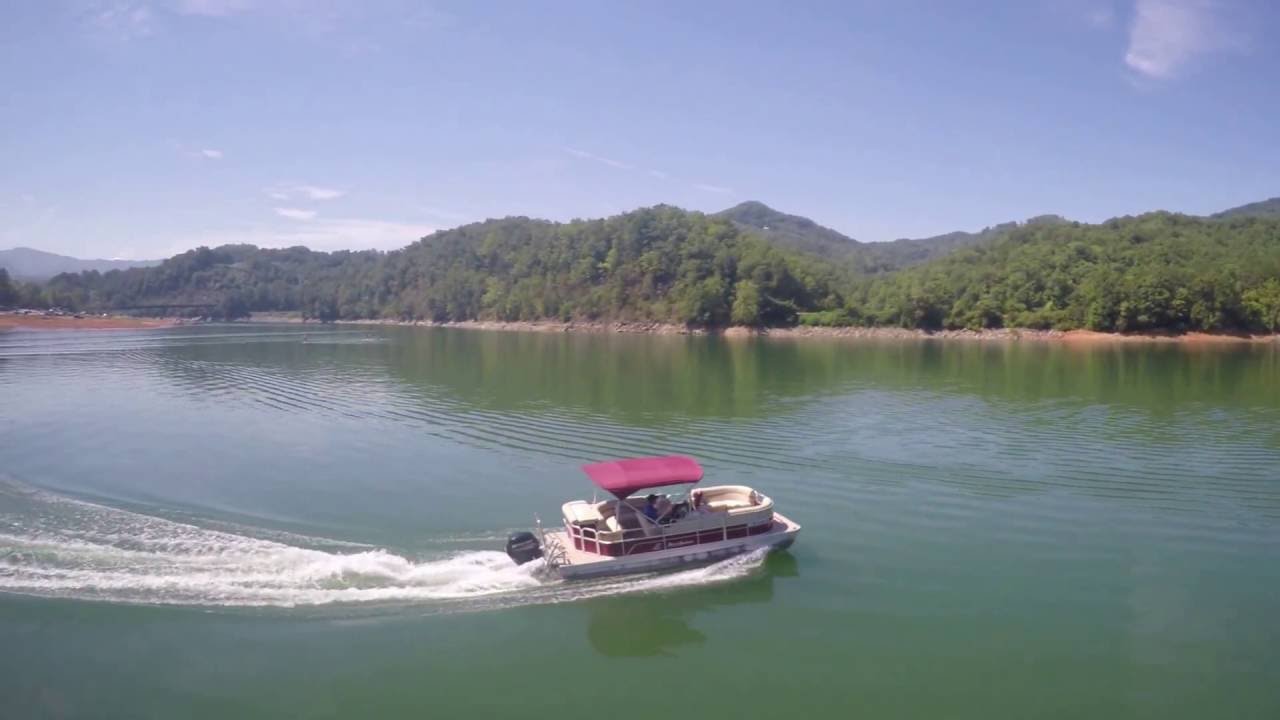 Lake Fontana in the Great Smoky Mountains near Bryson City
