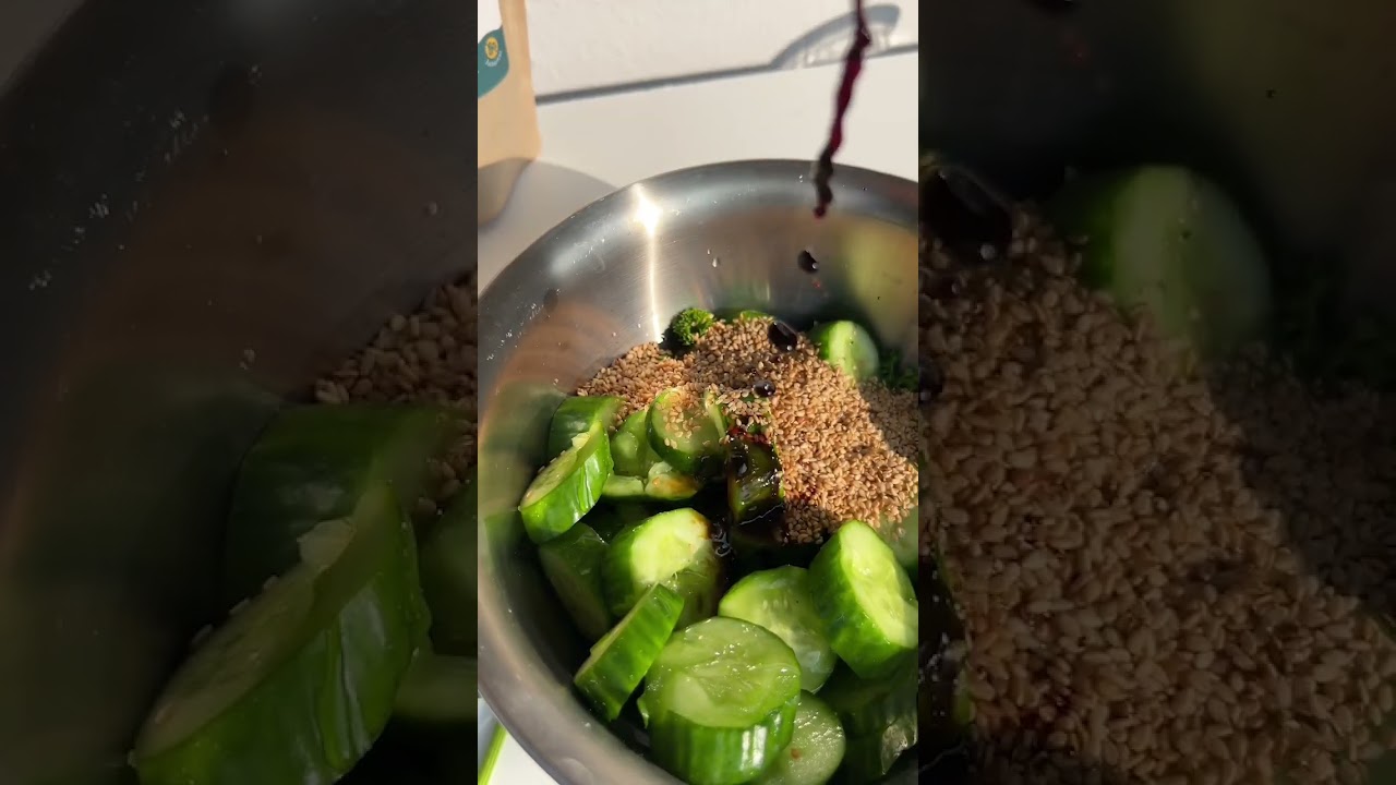 Kochen mit Algen - Gurkensalat mit Spirulina & Dulse