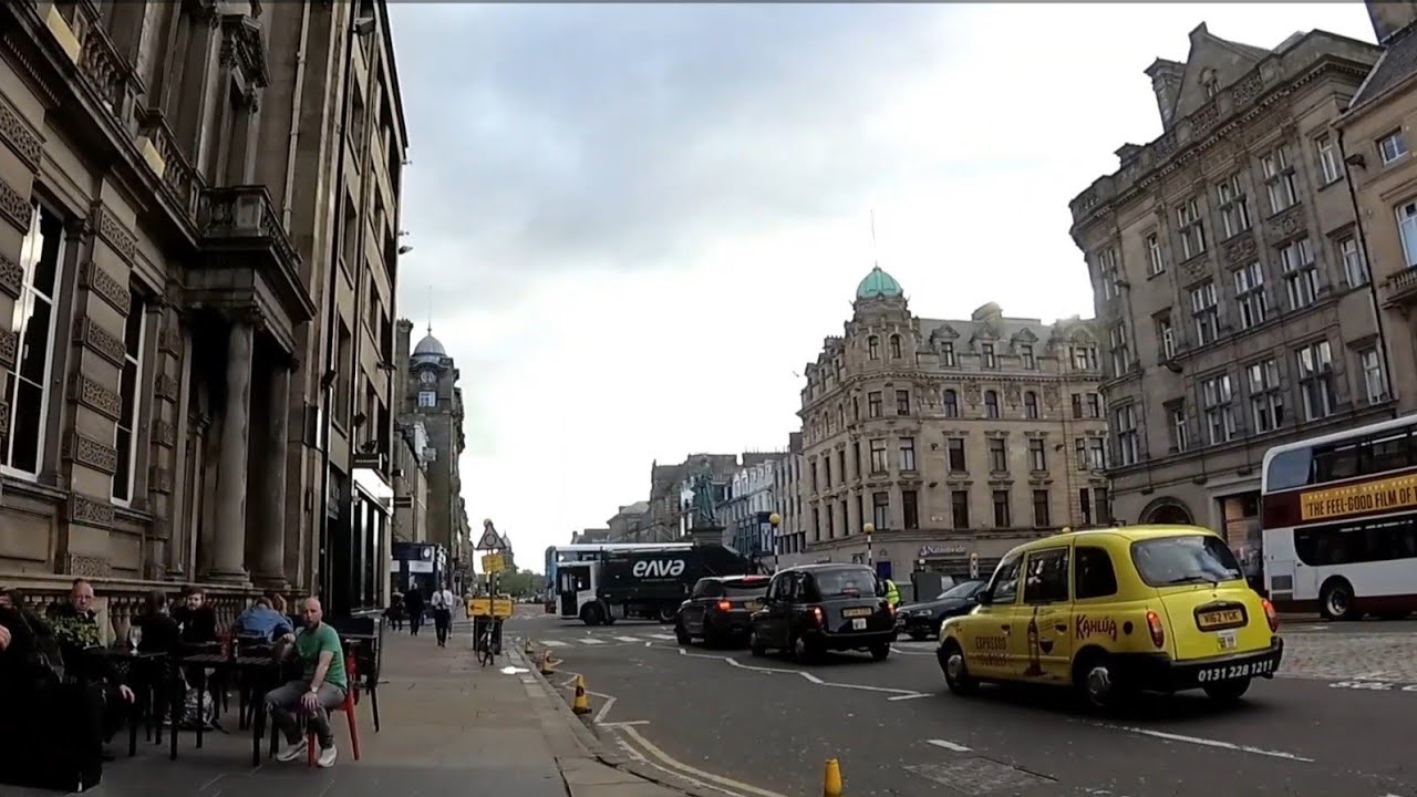 🇬🇧🏴󠁧󠁢󠁳󠁣󠁴󠁿Walking in EDINBURGH-New Town in the evening/Scotland 2019 June