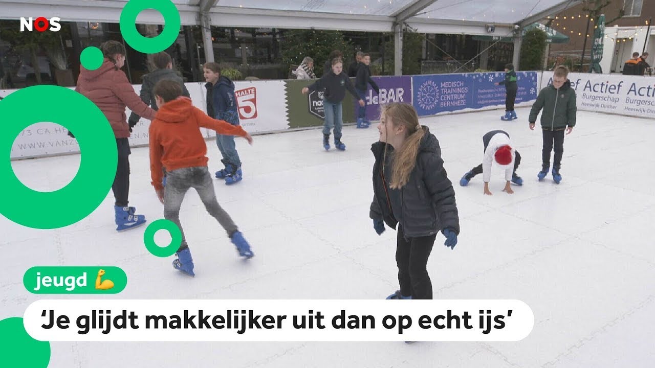 Steeds meer schaatsbanen met kunststof-ijs