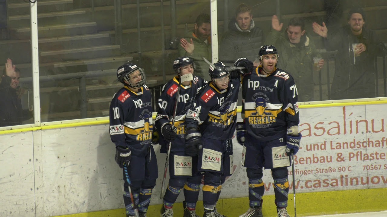 Eishockey in Stuttgart - Rebels vs Eppelheim in 4k vom 30 11 2018