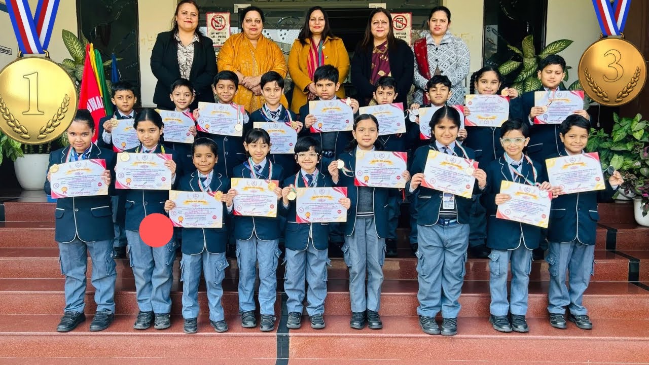 Aadya got the first position and won a gold medal. 🥇@CharuRaheja-f7d 