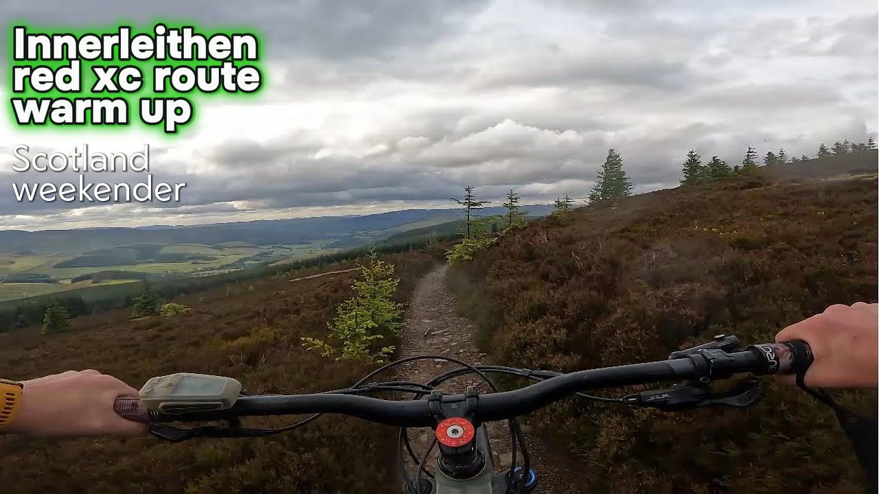 Innerleithen red xc route mtb -1st ride of the long weekender