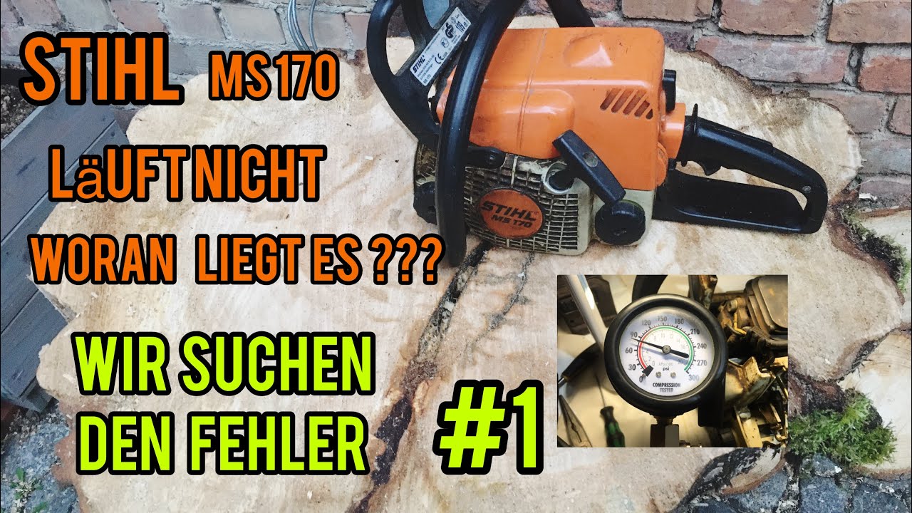 KETTENSÄGE springt nicht an WIR suchen den Fehler Stihl 170 #Stihl #WoodBoss