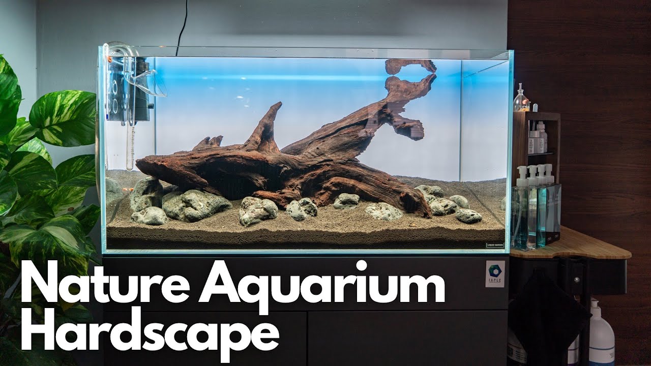 90cm Nature Aquarium einrichten - Hardscape - ADA Bodengrundsystem