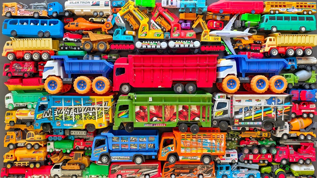 Mobil Mobilan Truk Oleng , Mobil Truk Molen, Mobil Balap, Truk Pasir, Excavator, Mobil Roket, Damkar