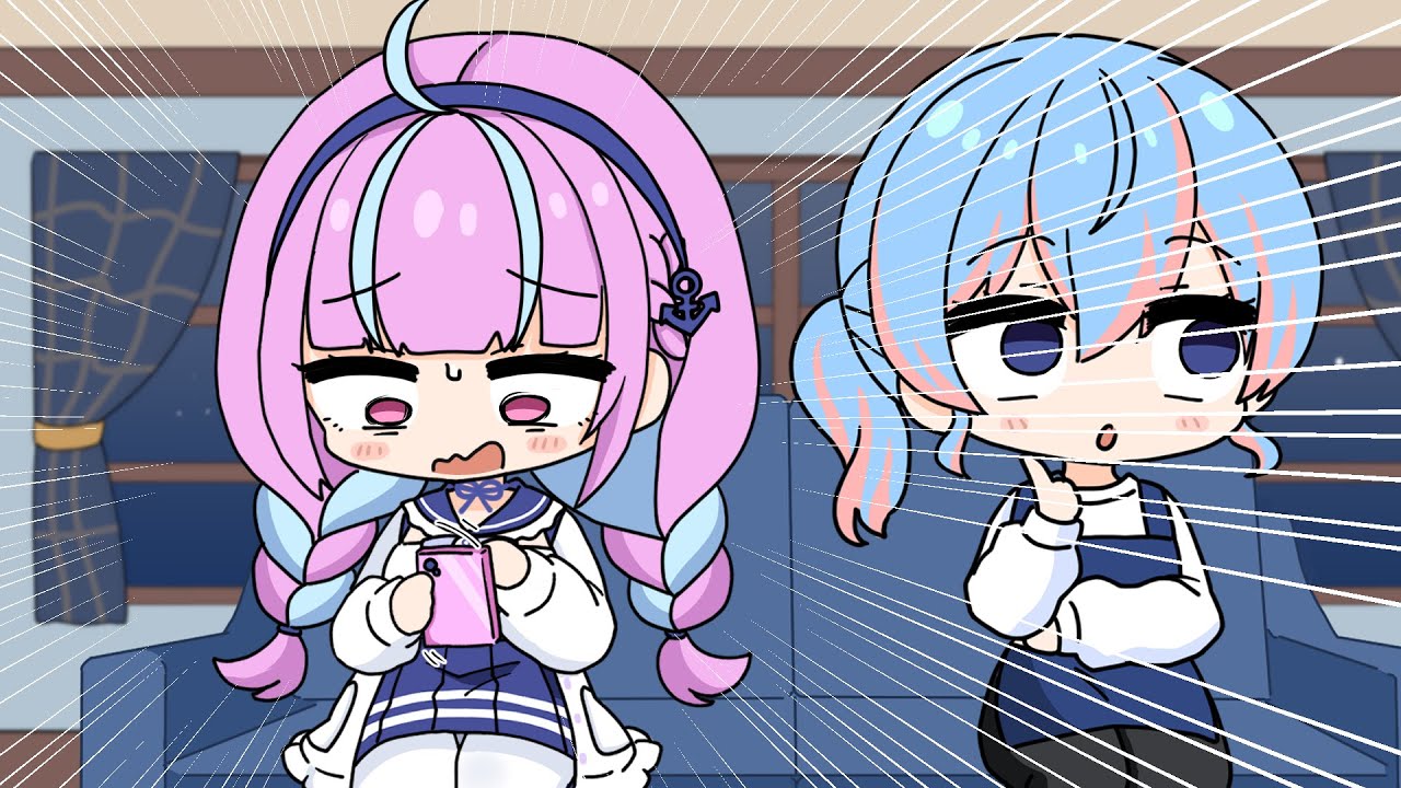 【手描き】母街と２人きりになり風呂に入ったすいちゃんにLINEで助けを求めるあくあ（星街すいせい/湊あくあ/ホロライブ/切り抜き漫画】
