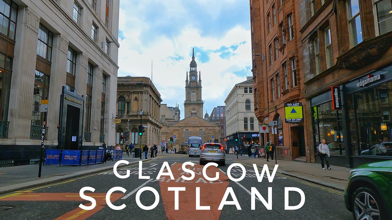 4K Drive Through Glasgow Scotland