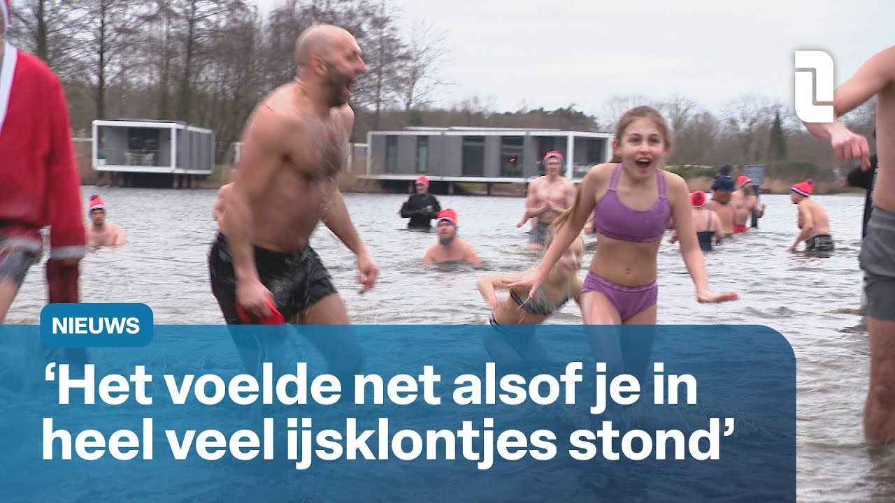 Nieuwjaarsduik Maasbree ging wel door | L1 Nieuws