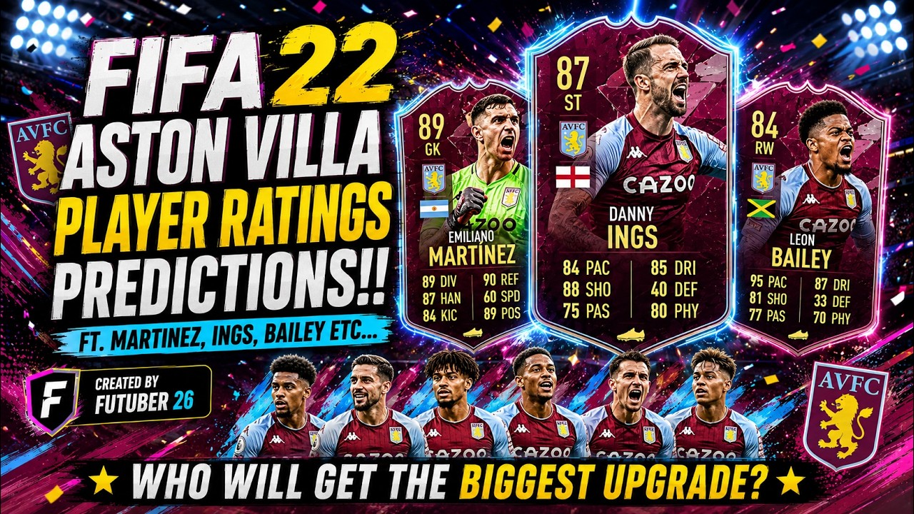 FIFA 22 | ASTON VILLA PLAYER RATINGS PREDICTIONS!! FT. MARTINEZ, INGS, BAILEY ETC... (FIFA 22)
