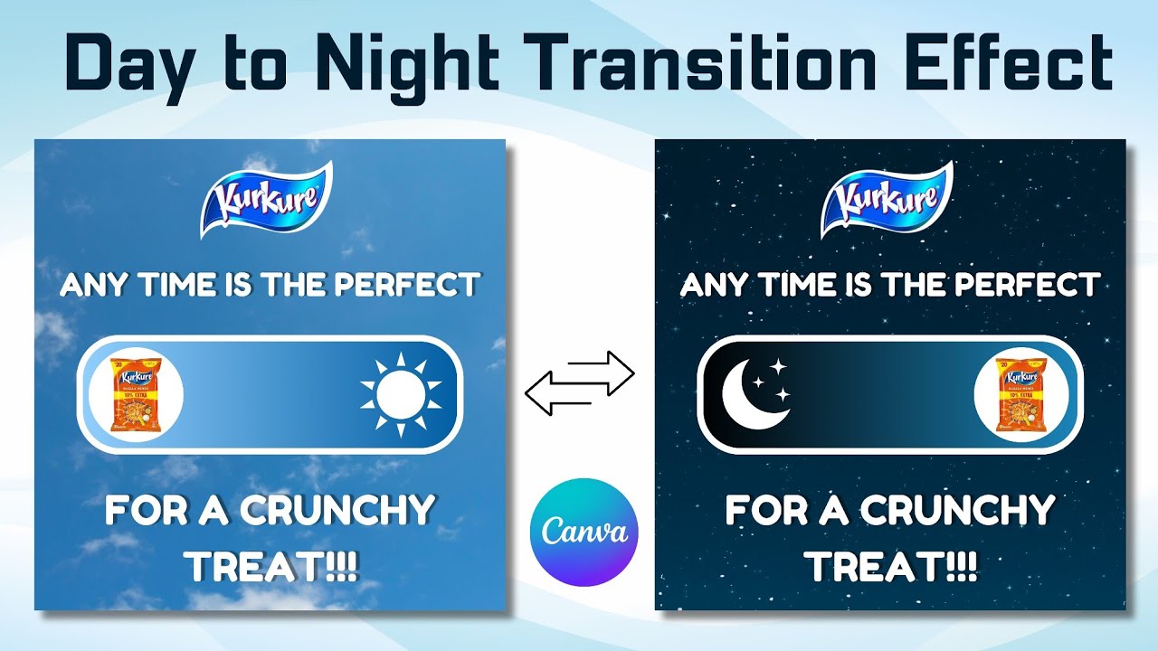 Day to Night Transition Effect in Canva | Motion Graphics Ad Tutorial
