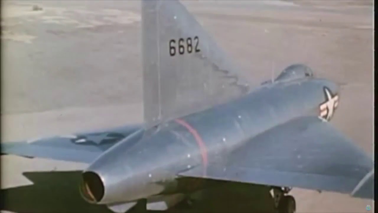 The Convair XF 92 American delta wing aircraft