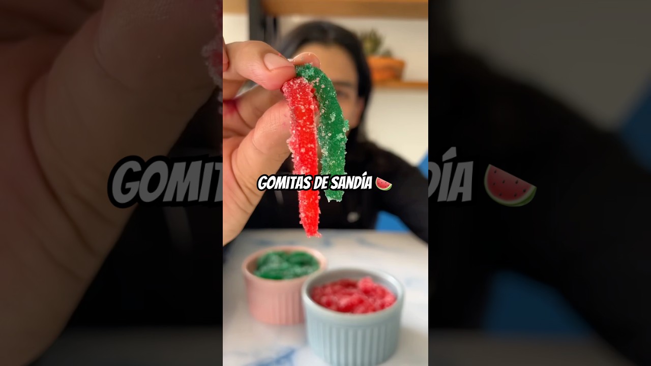 Dulce de sand&iacute;a, GOMAS DE SAND&Iacute;A 🍉 a&ntilde;o deseches la c&aacute;scara 😮 #receta