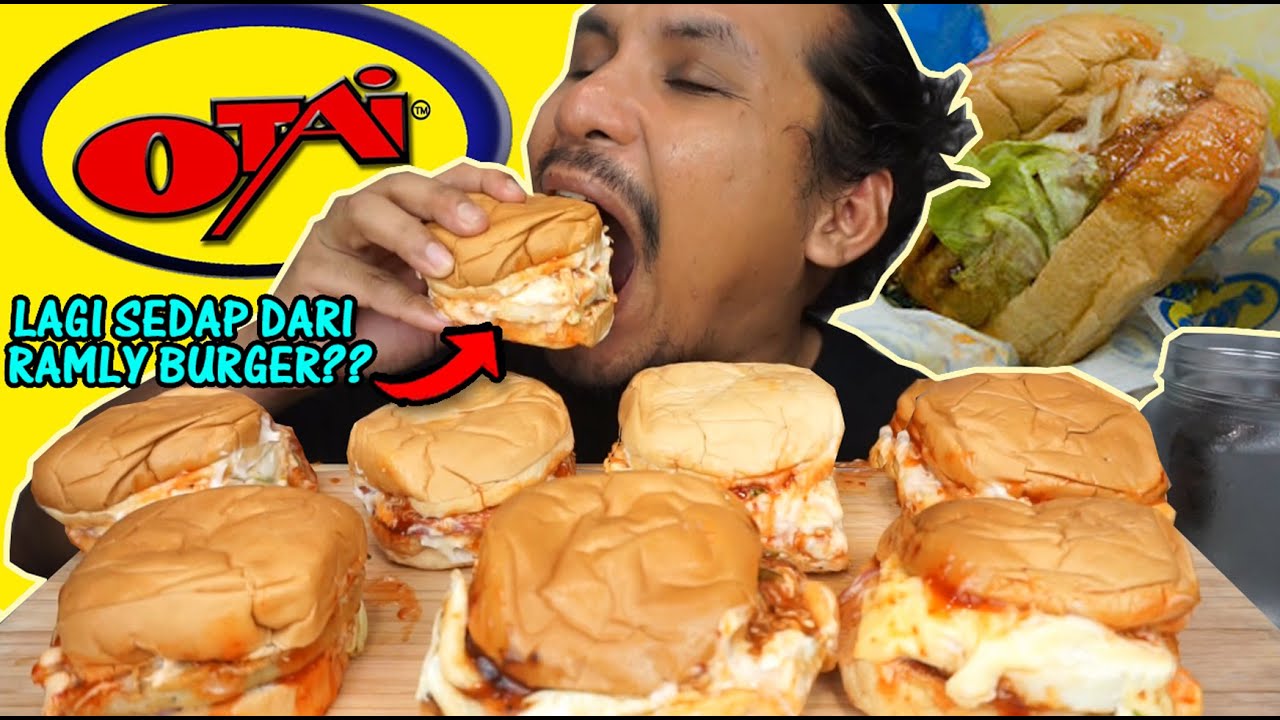 burger tepi jalan yang paling OTAI (mukbang malaysia) malaysian street food