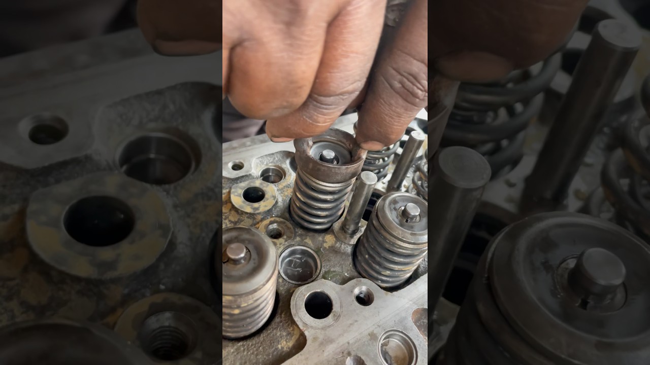 C&oacute;mo cambiar los retenes de v&aacute;lvulas r&aacute;pido #shortsfeed #automobile #automotivetools #foryou