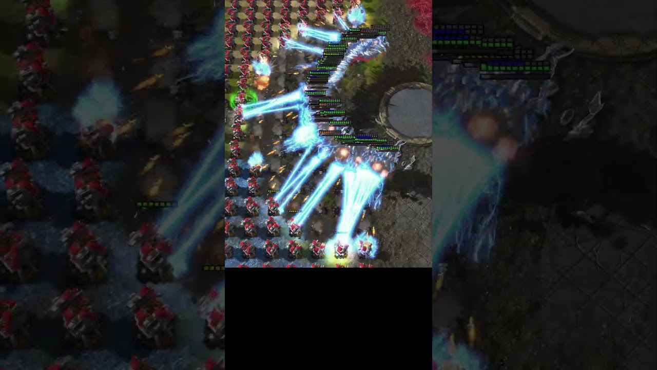 Who wins? 100 Void Rays vs 200 Missile Turrets #sc2 #starcraft #starcraft2 #blizzard #gaming