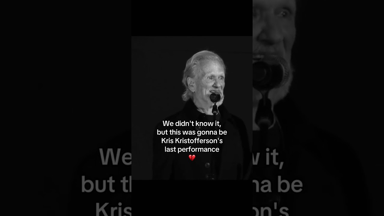 The Legend&rsquo;s Final Bow: Kris Kristofferson&rsquo;s Last Performance 💔  #countrymusic #musiclegend #shorts