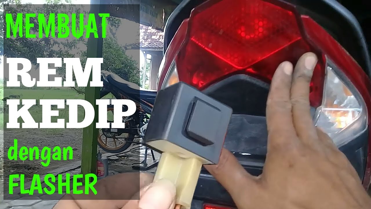 KEREN!!! Membuat lampu rem kedip dengan flasher | MUDAH & MURAH