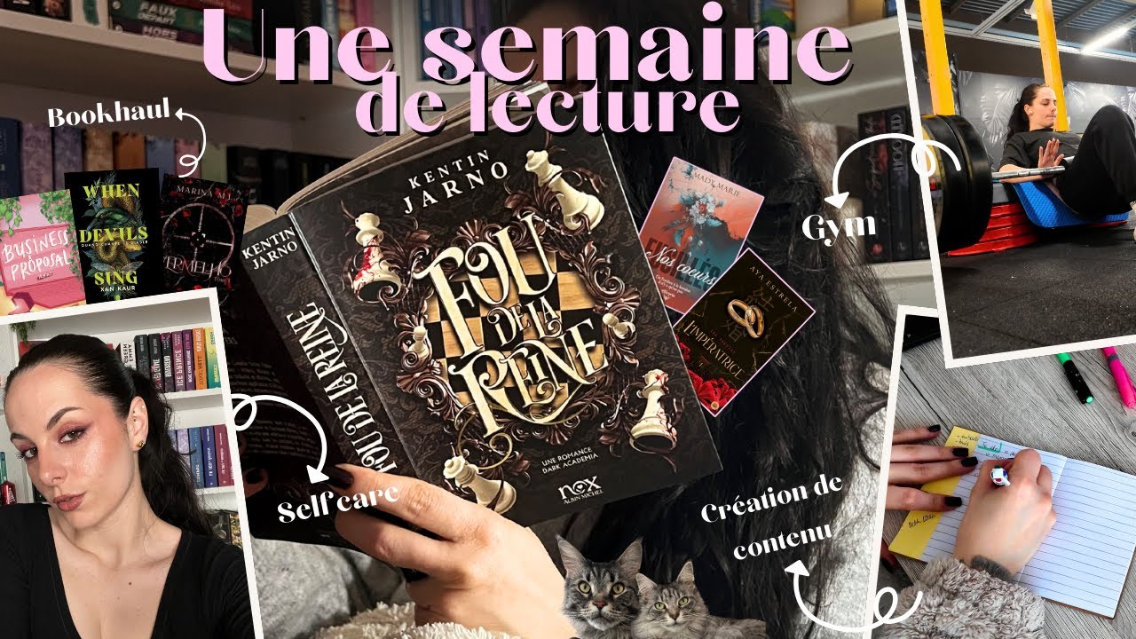 Vlog UNE SEMAINE AVEC MOI 📚 Lecture, selfcare,  bookhaul, sport