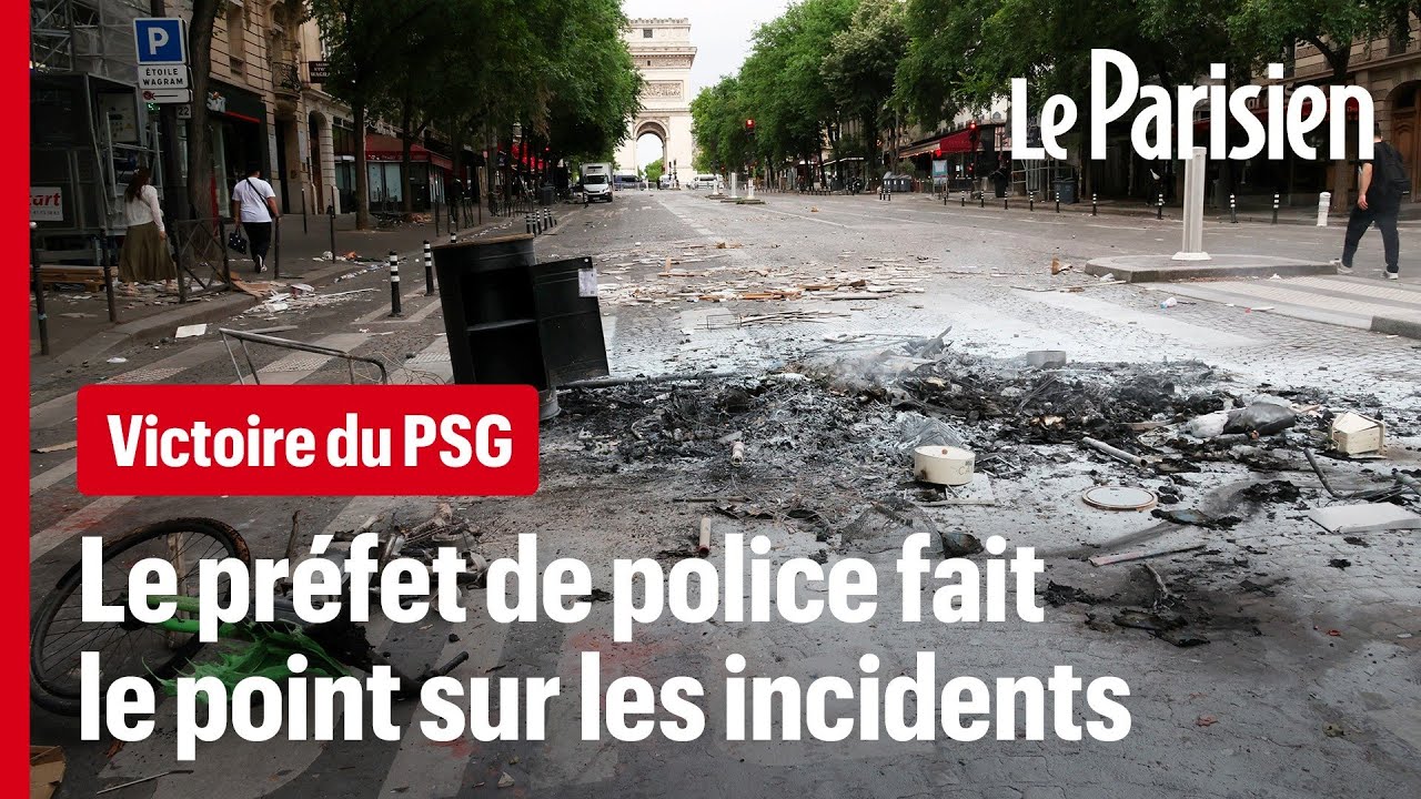 ПРЯМОЙ ЭФИР &mdash; Празднование PSG в Париже перерастает в беспорядки, начальник полиции комментирует ...