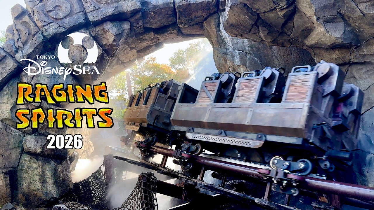 Raging Spirits 2026 - Tokyo DisneySea | Tokyo Disney Resort Full Ride 4K POV