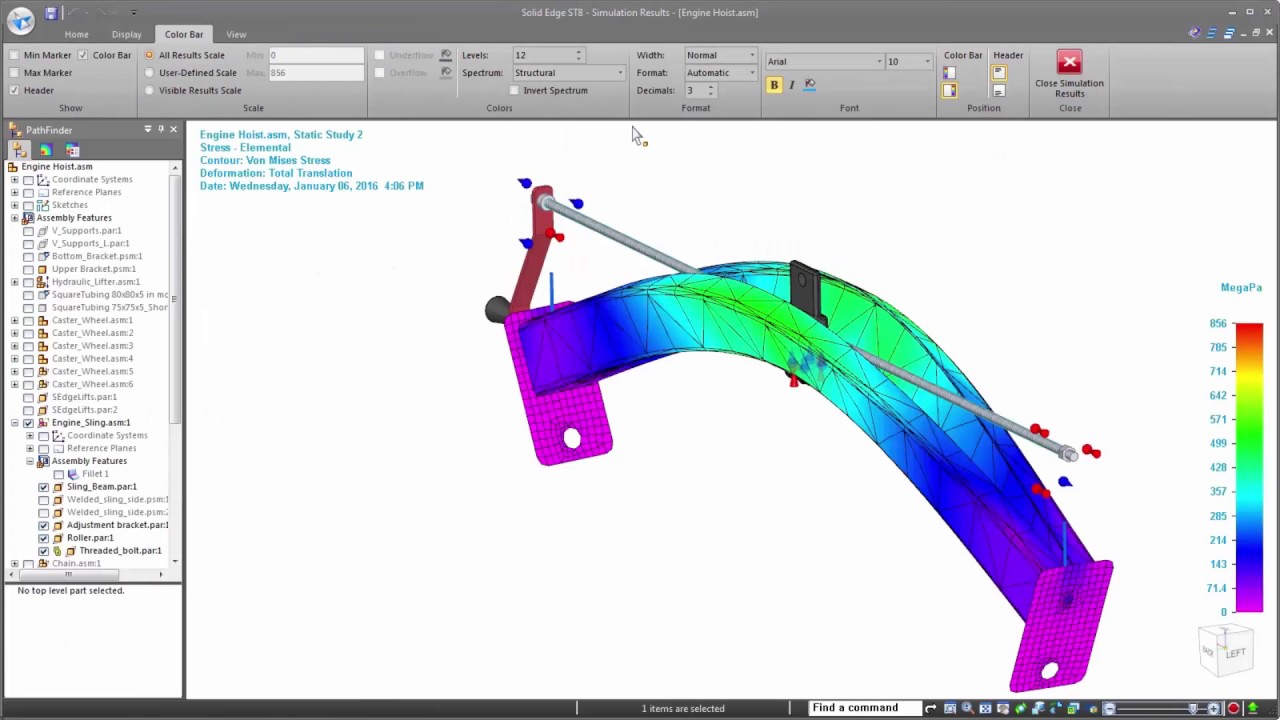 Simulation and Optimization of CAD Design in Solid Edge