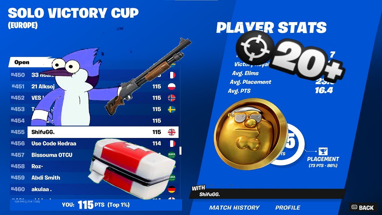 20 BOMB IN THE SOLO VICTORY CASH CUP | ShifuGG