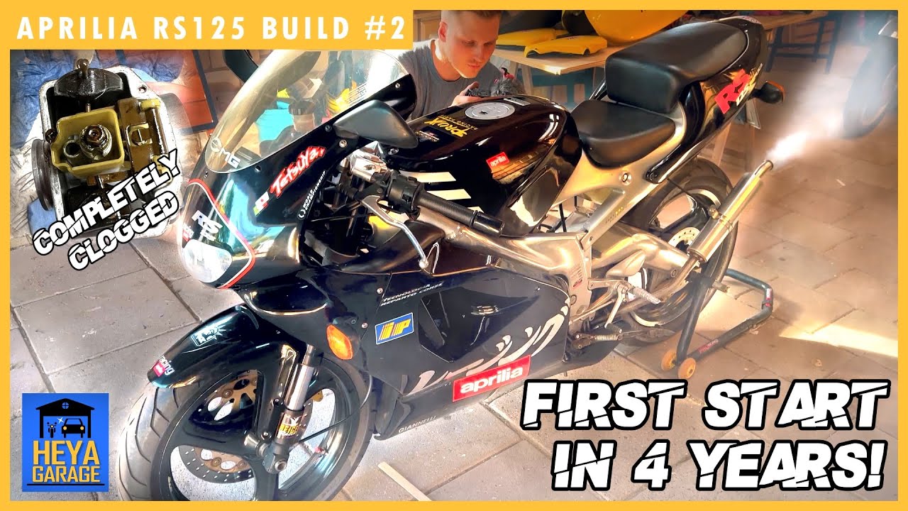 Aprilia RS 125 Barn Find Build #2 - First Start In 4 Years!