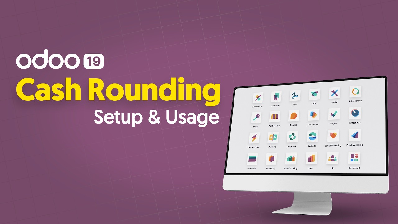 How to Use Cash Rounding in Odoo | Odoo 19 Tutorial