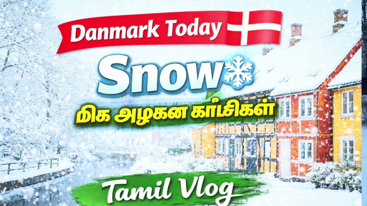Danmark Today ❄️ |Snow மிக அழகான காட்சிகள் | Tamil விலாக்