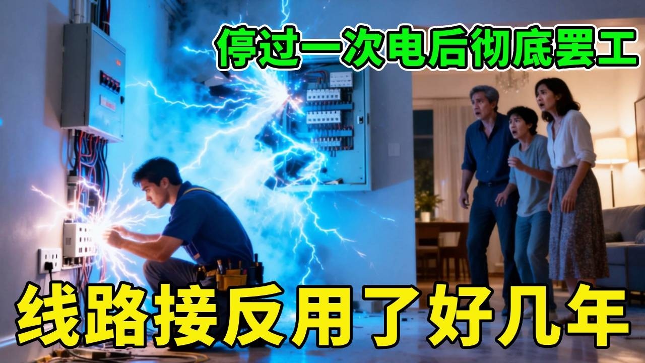 客户用了几年的插座反复跳闸，拆开一看居然接反了，这几年居然都没出问题！？【城阳电工电路】