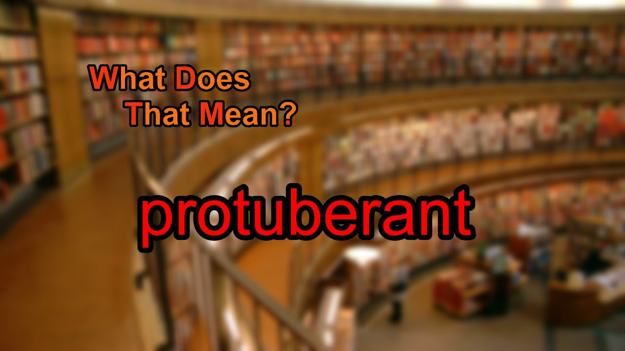 What does protuberant mean?