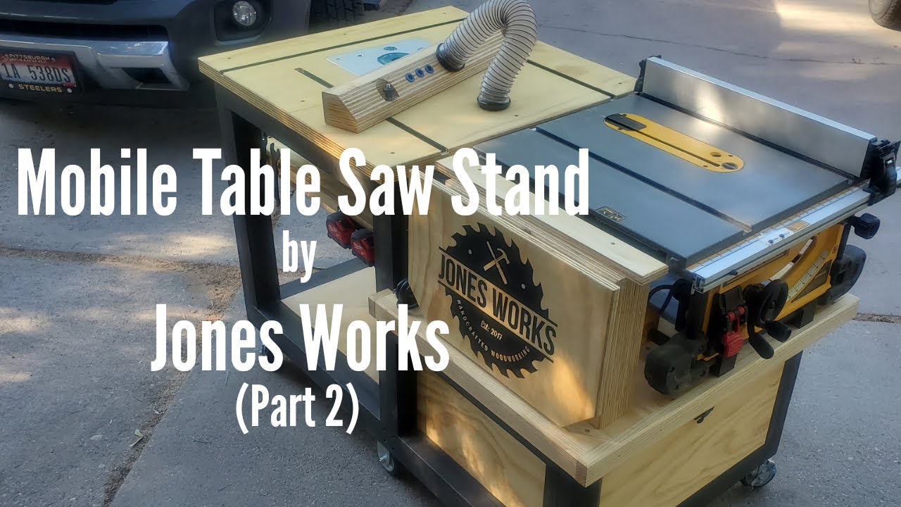 Table Saw Mobile Stand | Router Table, Dust Collection and more - 25 (Part 2)