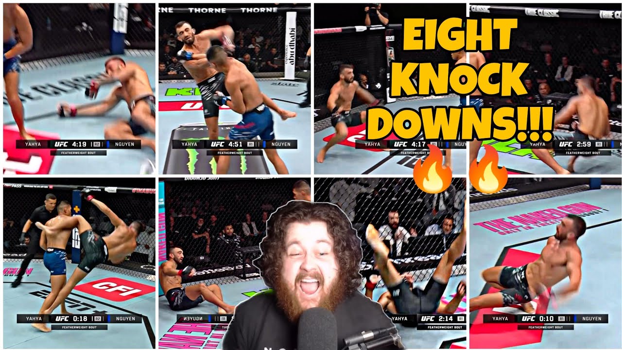 MMA GURU goes crazy watching Abu Dhabi Fighter get dropped 8 times in two rounds 🔥😳