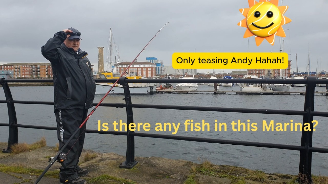 I Took My Subscriber John Fishing at Hartlepool Marina