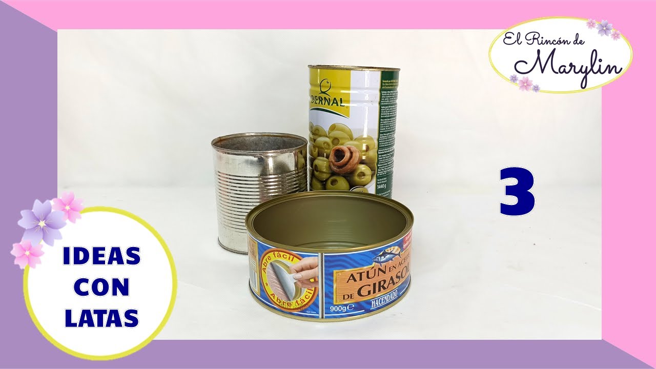 3 ideas para RECICLAR y DECORAR LATAS