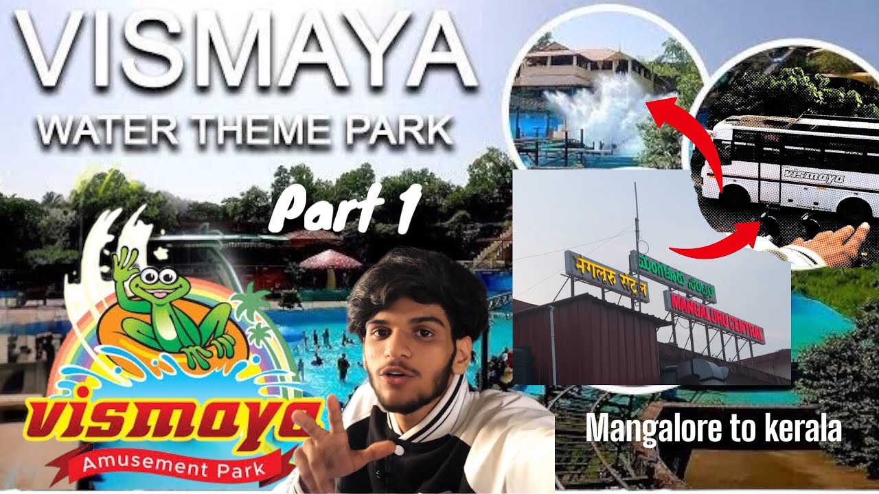 Vismaya 🌊water theme park in kerala hum log nikla 😚//part 1// mangalore to kerala 📍/collage se nikla