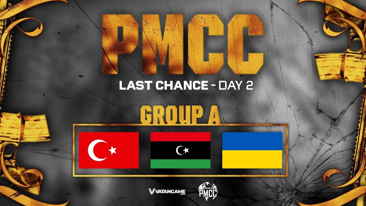 VATANGAME PMCC TÜRKİYE, LİBYA, UKRAYNA  YARI FİNAL A GRUBU 2.GÜN PUBG MOBILE ÜLKELER ARASI TURNUVA