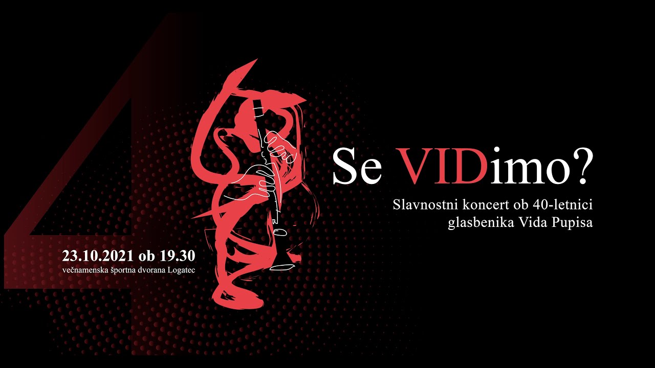 Slavnostni koncert ob 40-letnici glasbenika Vida Pupisa